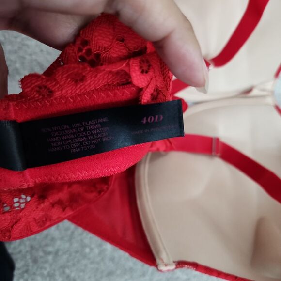 NWT Frederick’s of Hollywood Heartthrob Superboost Lace Bra (Size 40D) - Picture 6 of 6